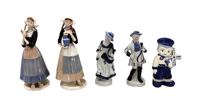 (5) European Porcelain Figurines