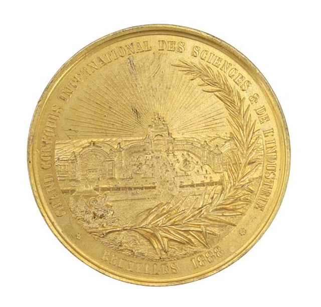 1888 Belgian Brussels International Exhibition Bronze Medal