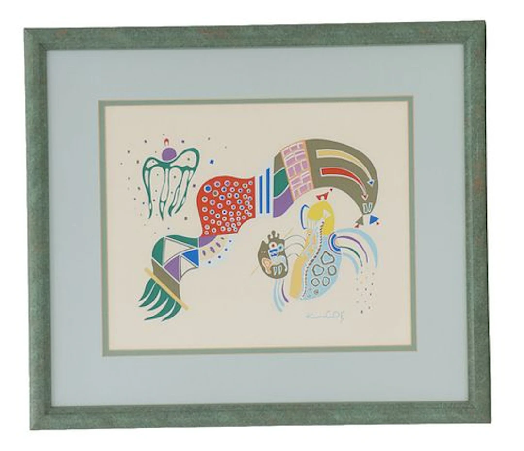 After Wassily Kandinsky (1866-1944) Russian, "Tempered Elan" Serigraph