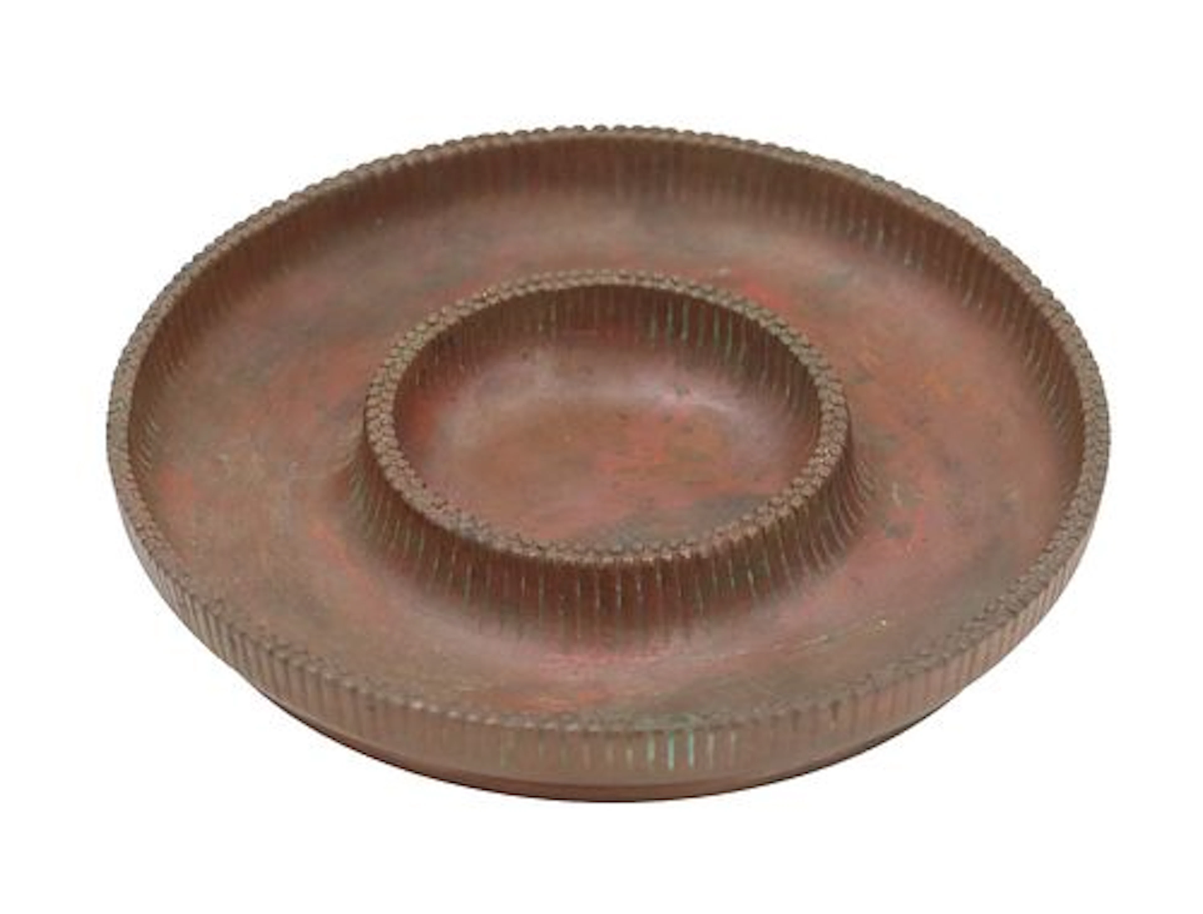 Tiffany Studios Bronze Two-Tier Ashtray
