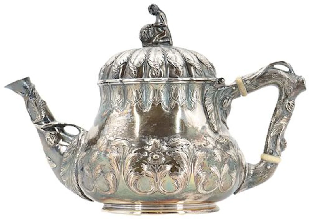 Incredible Jones, Ball & Poor Pre-1900 Pure Coin Silver Teapot - Approx.
