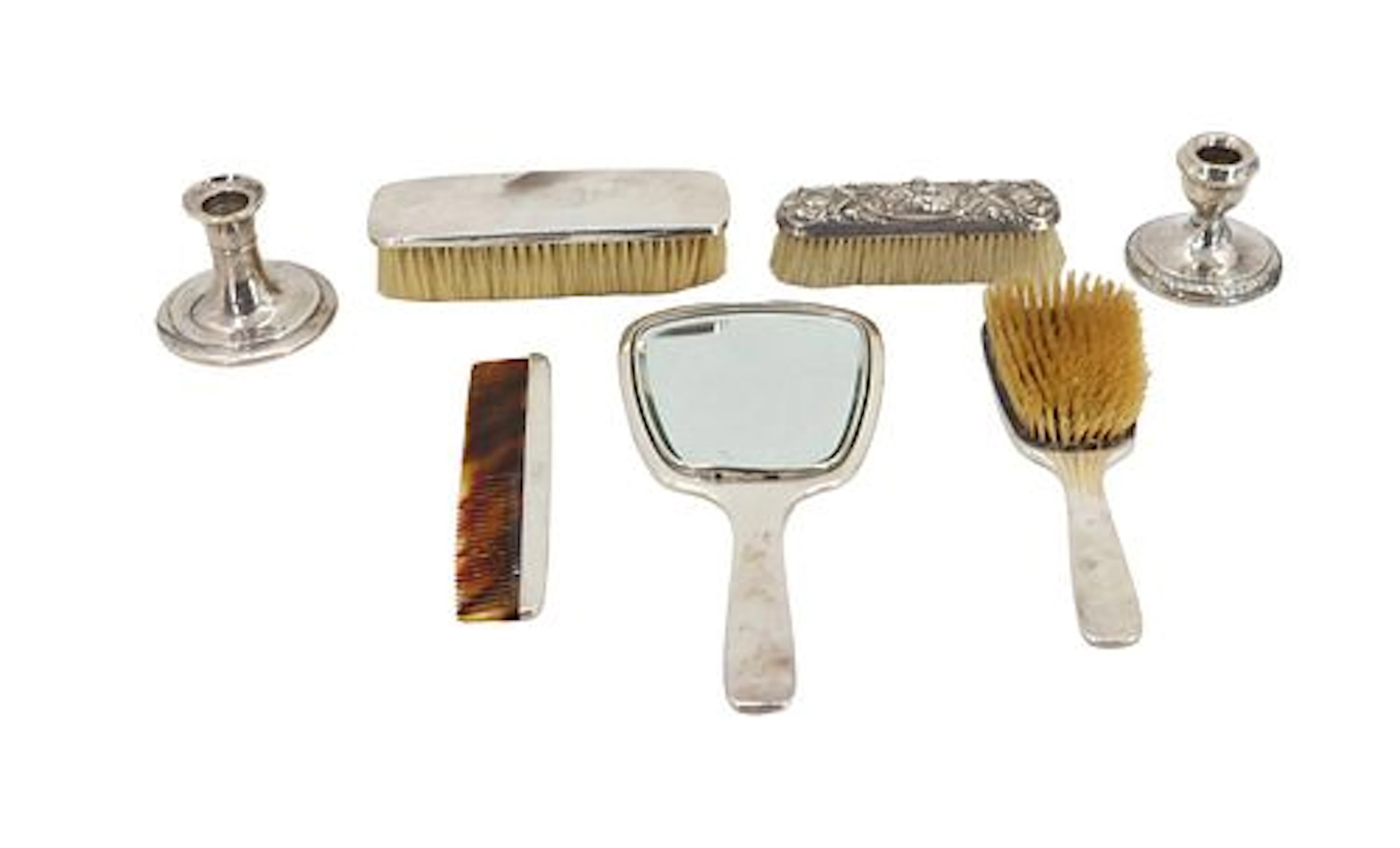 (7) Sterling Silver Vanity Accessories