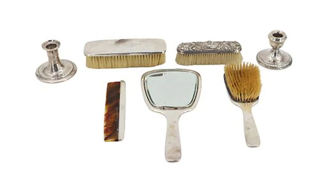 (7) Sterling Silver Vanity Accessories