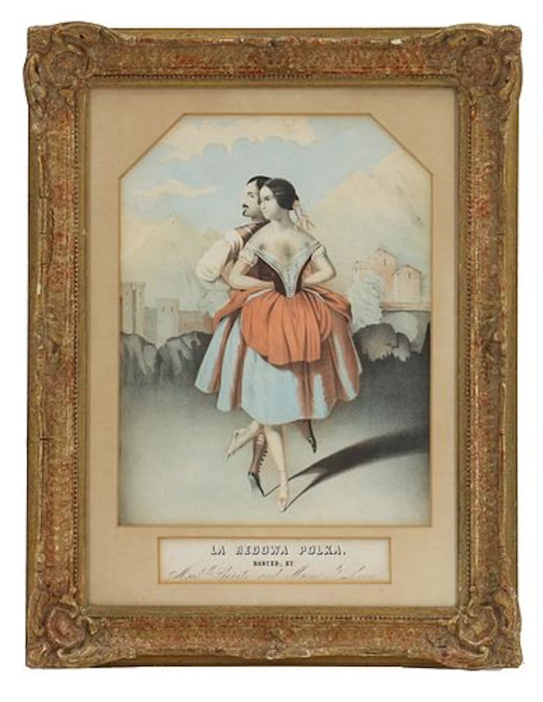 Attributed to J. Brandard Hand Colored Lithographic Sheet Music Cover