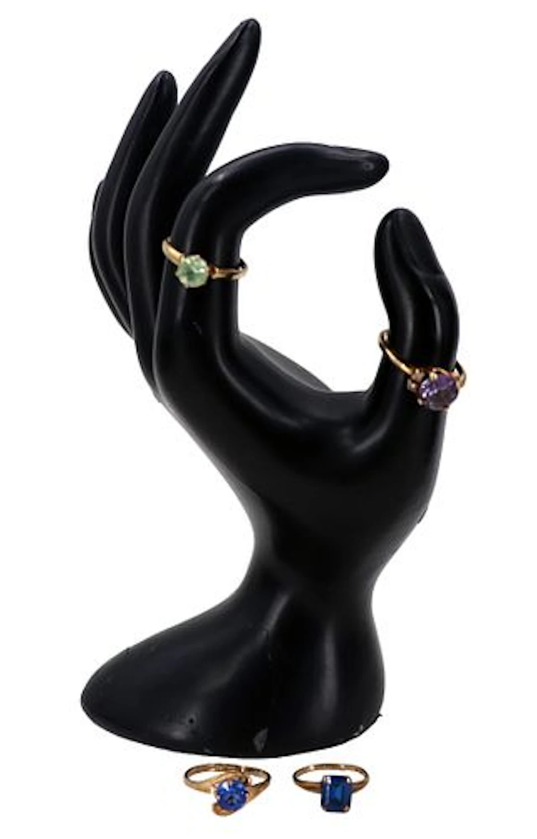 (4) 10k Gold and Mixed Stone Rings - Gross 6.3 g.