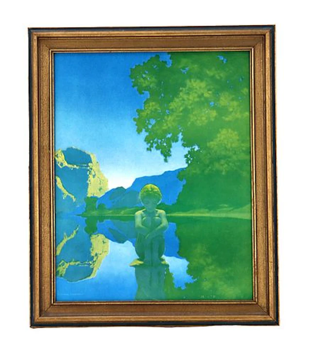 Maxfield Parrish (1870-1966) American, Neoclassical Figural Landscape