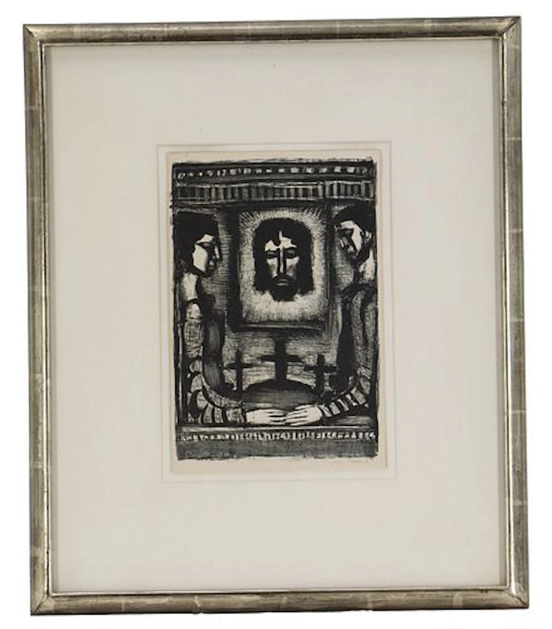 Georges Rouault (1871-1958) French, Signed "La Sainte Face" Etching Print