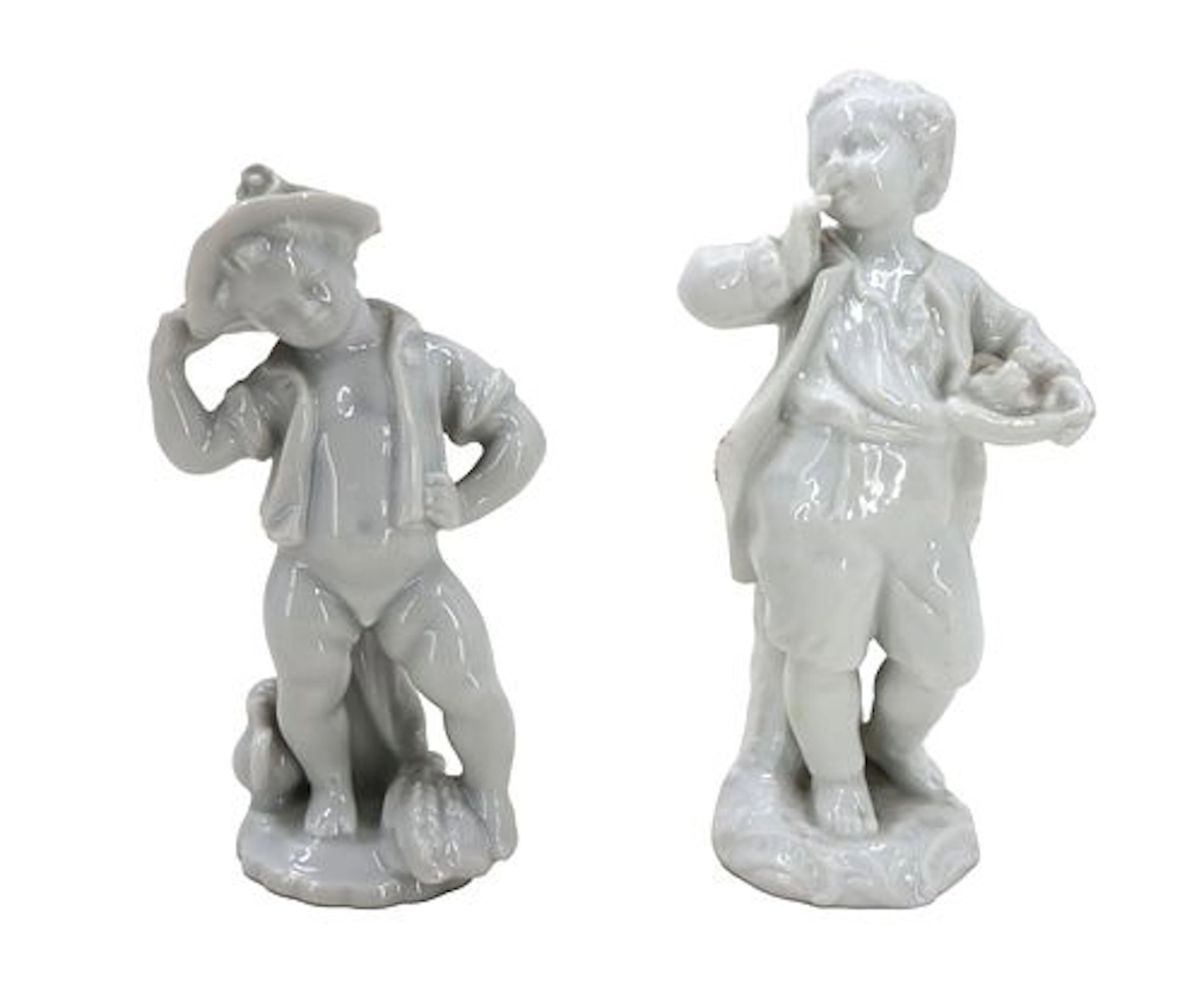 (2) Augarten Vienna Porcelain Figurines