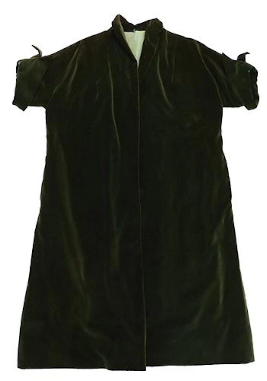 Vintage Olive Green Velvet Opera Coat
