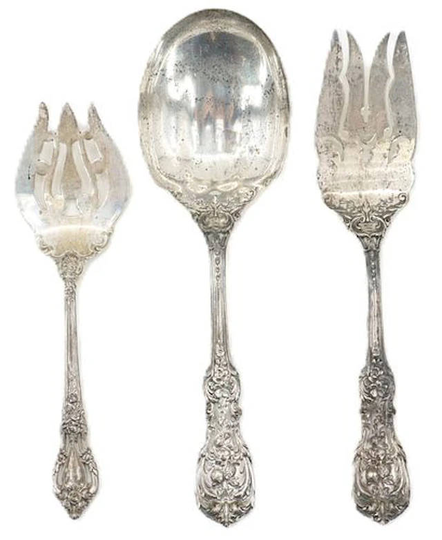 (2) Reed & Barton "Francis I" and (1) Lunt "Eloquence" Sterling Silver