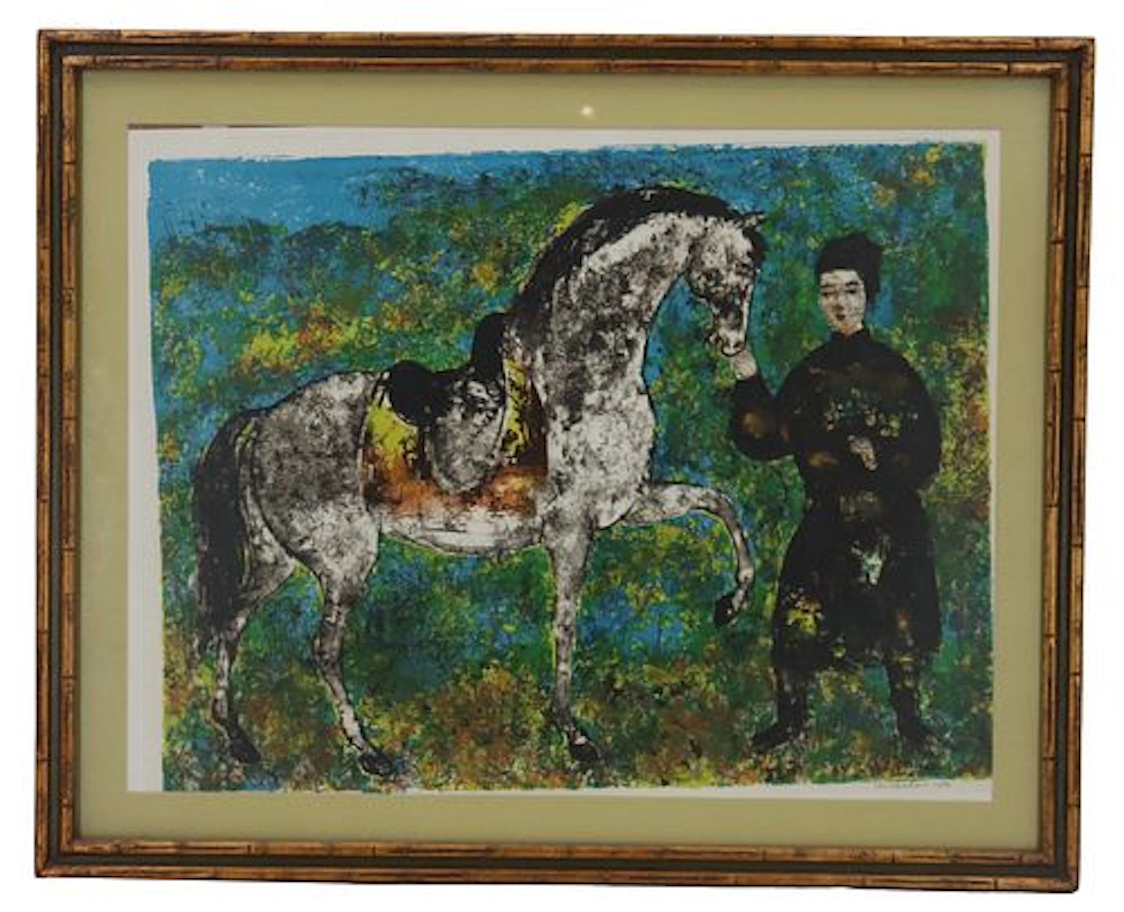 Vu Cao Dam (1908-2000) Vietnamese/French, Signed Color Lithograph "Le Cheval"