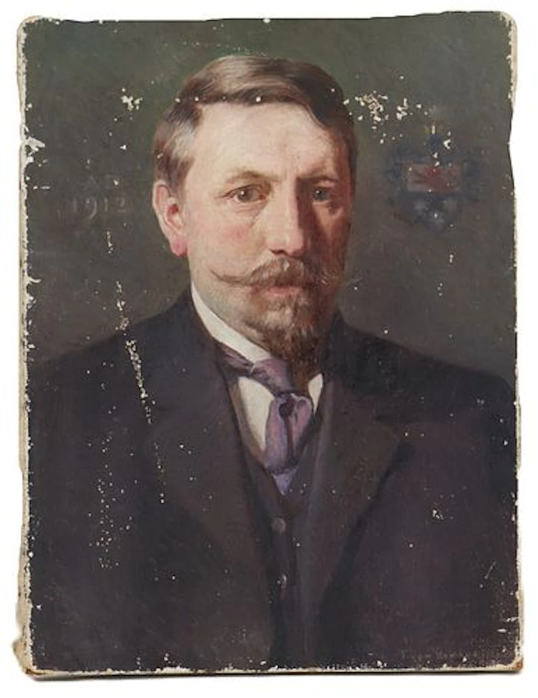 Frank Von der Lancken (1872-1950) American, Oil on Canvas Portrait