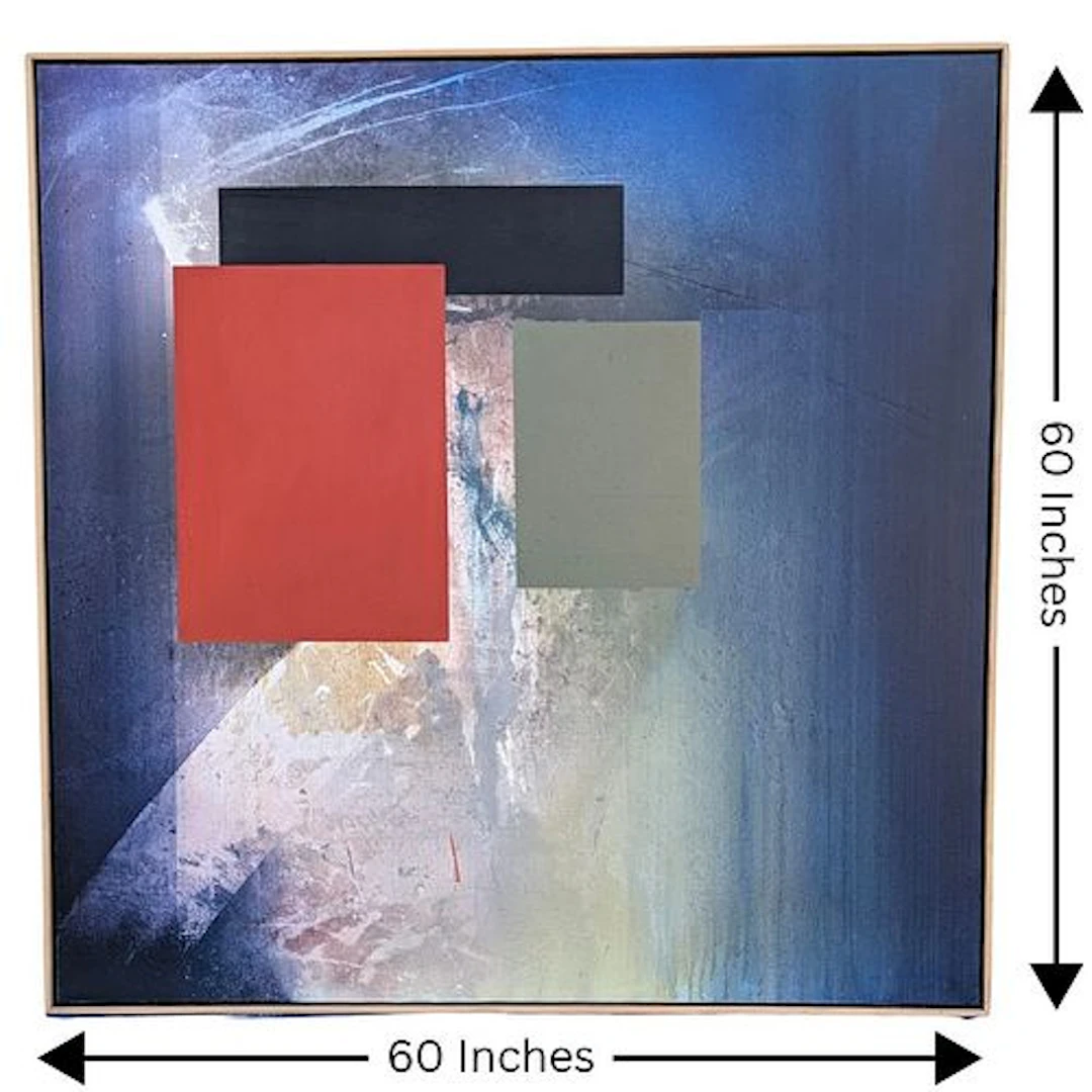Richard Saba (born 1946) American, Large Abstract Oil on Canvas Painting