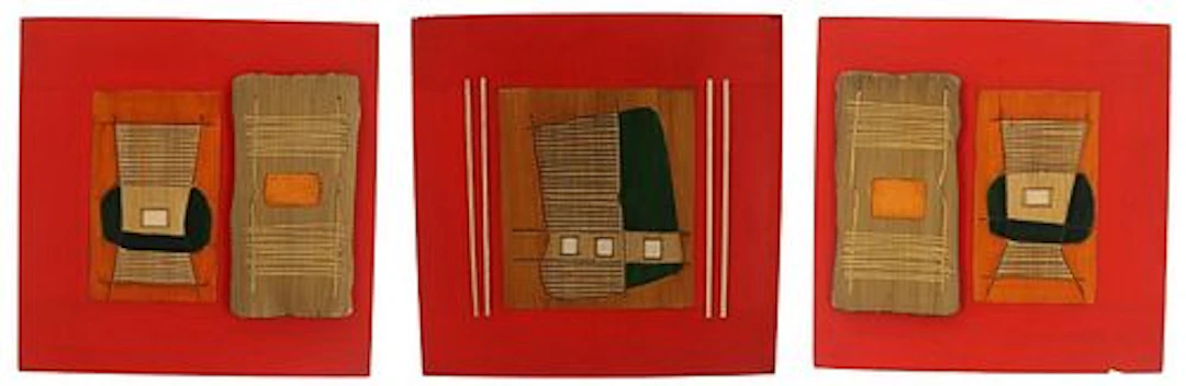 (3) Riva H. Pratt (20th Century) Mixed Media Wall Reliefs