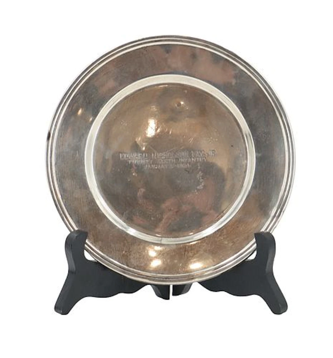 Alvin Manufacturing Commemorative Military Sterling Silver Plate - 1.270 ozt.
