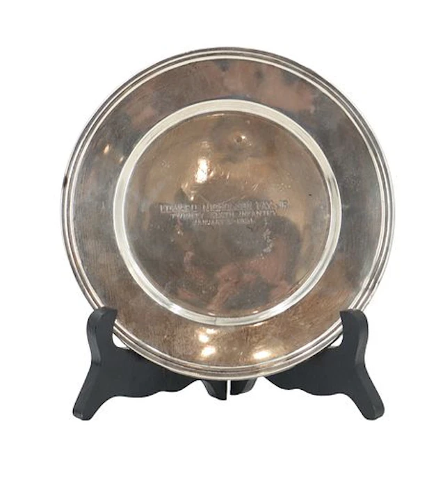 Alvin Manufacturing Commemorative Military Sterling Silver Plate - 1.270 ozt.