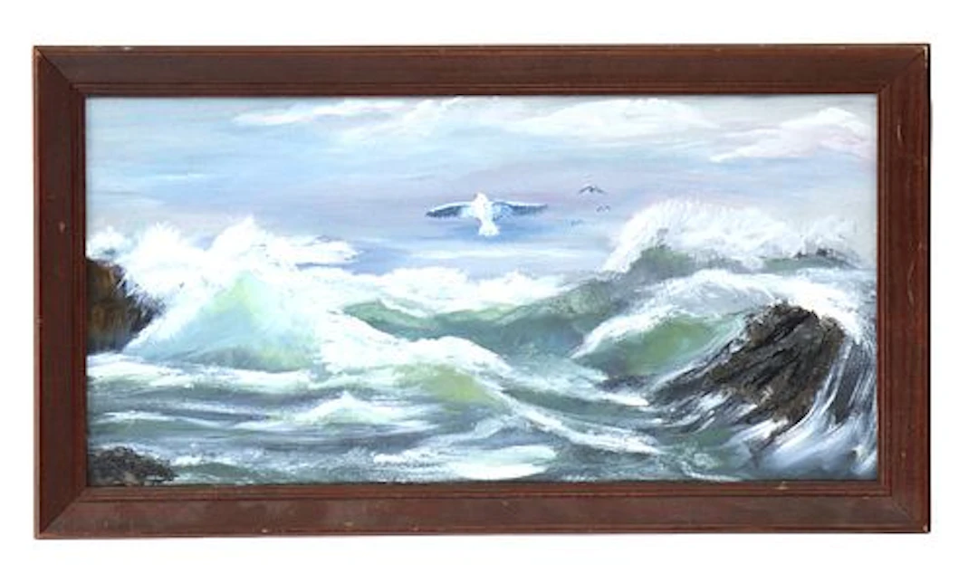 Betty Smith (20th Century) American, Vintage Oil on Canvas Seascape