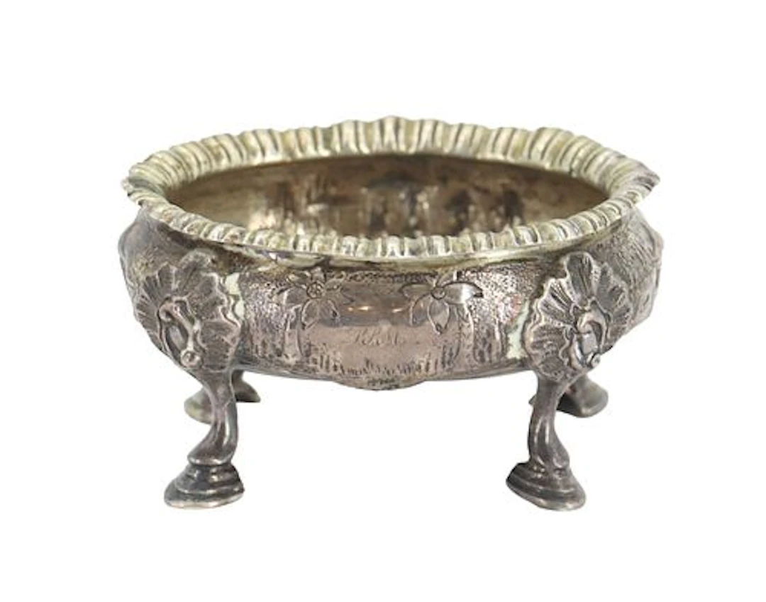 Antique Bailey & Co. Sterling Silver Open Salt Cellar - 2.855 ozt.