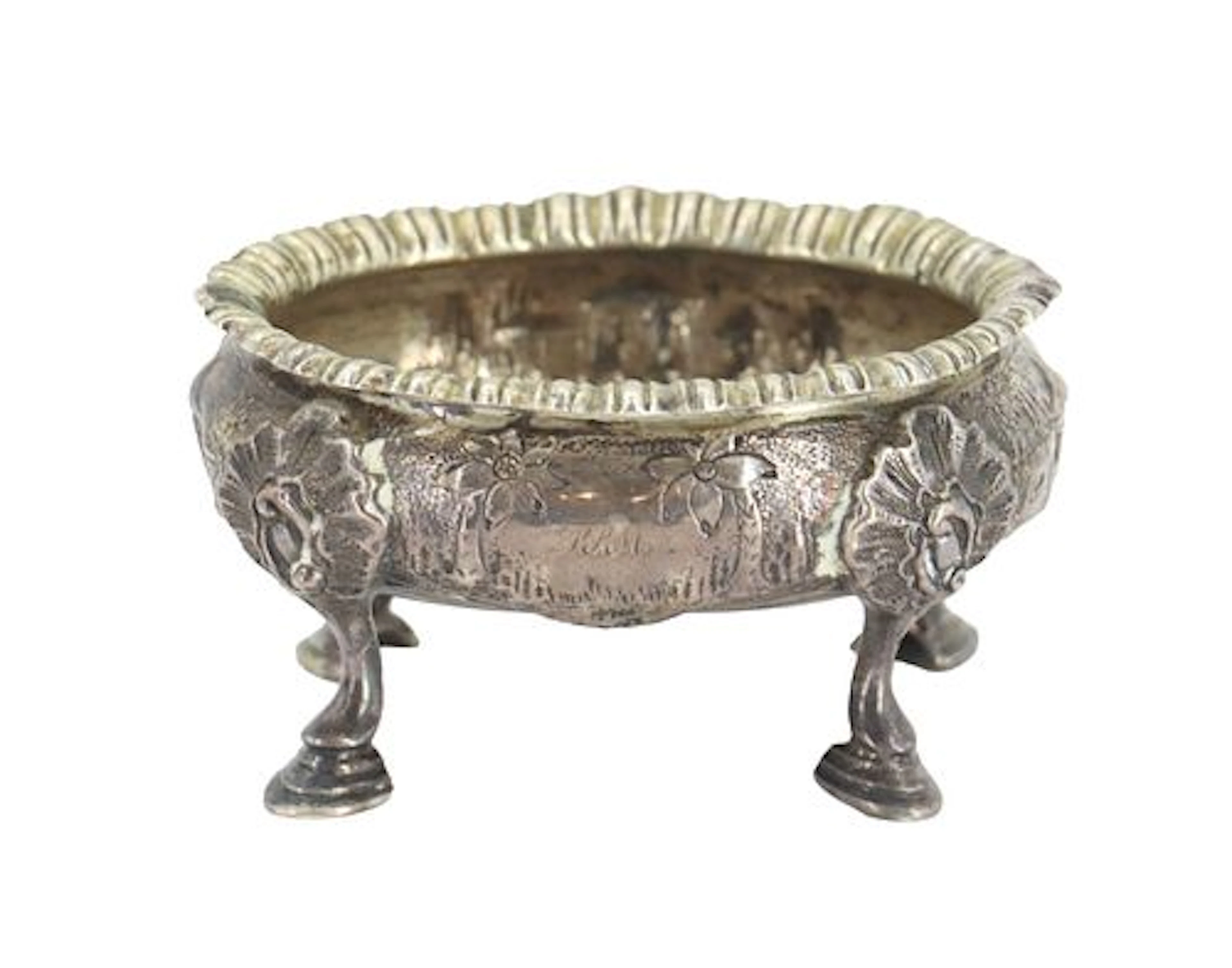 Antique Bailey & Co. Sterling Silver Open Salt Cellar - 2.855 ozt.