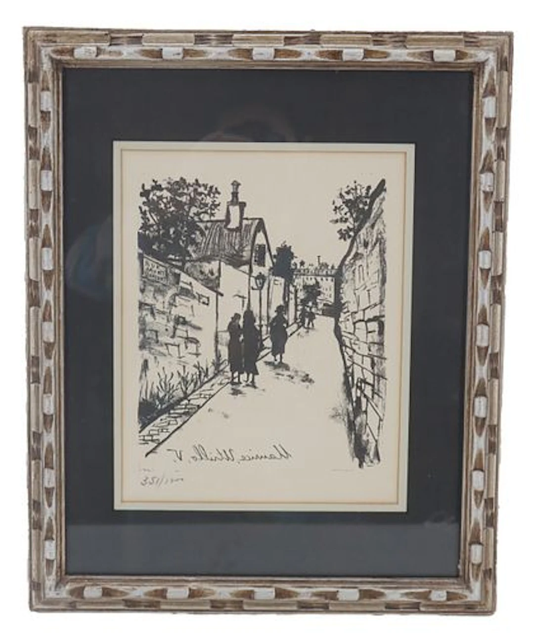 After Maurice Utrillo (1883-1955) French, Lithograph "Rue Saint Vincent"