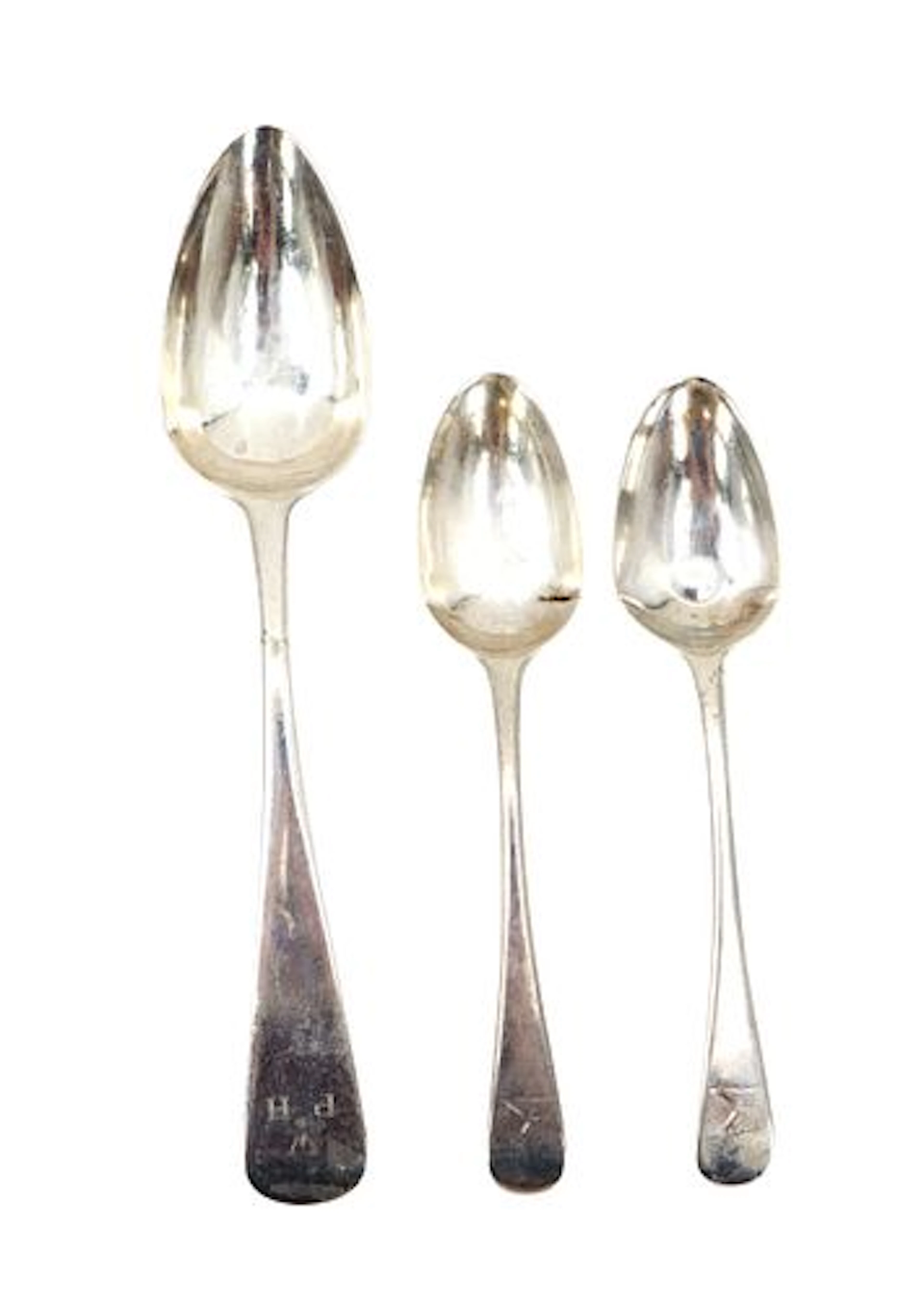 (3) English Sterling Silver Spoons - 4.210 ozt.