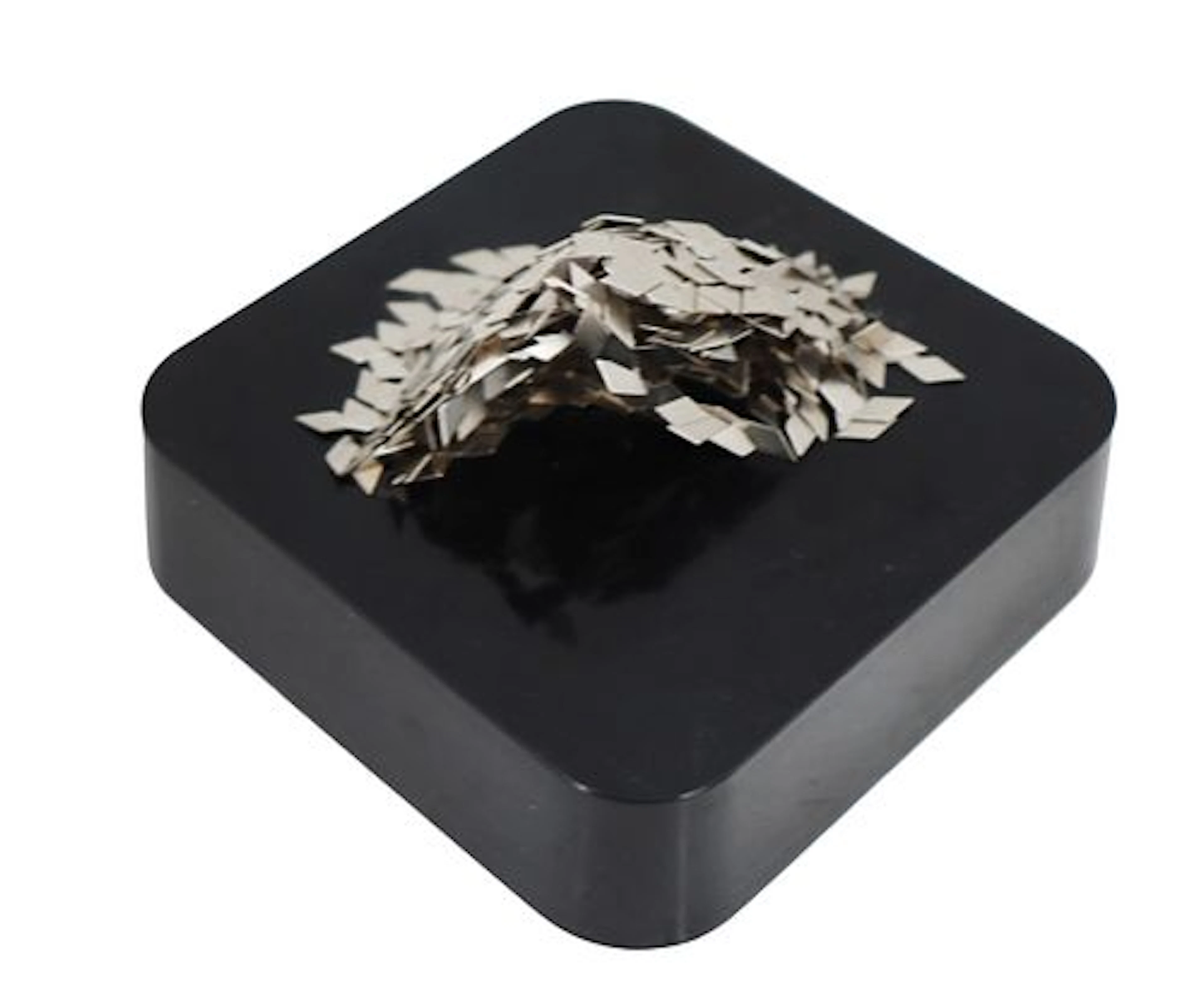 1970s CRDL Kinetic Magnetic Art Diamond Shape Desk Sculpture