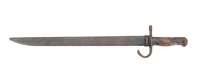 World War II Early-Model Japanese Type 30 Arisaka Bayonet with Original