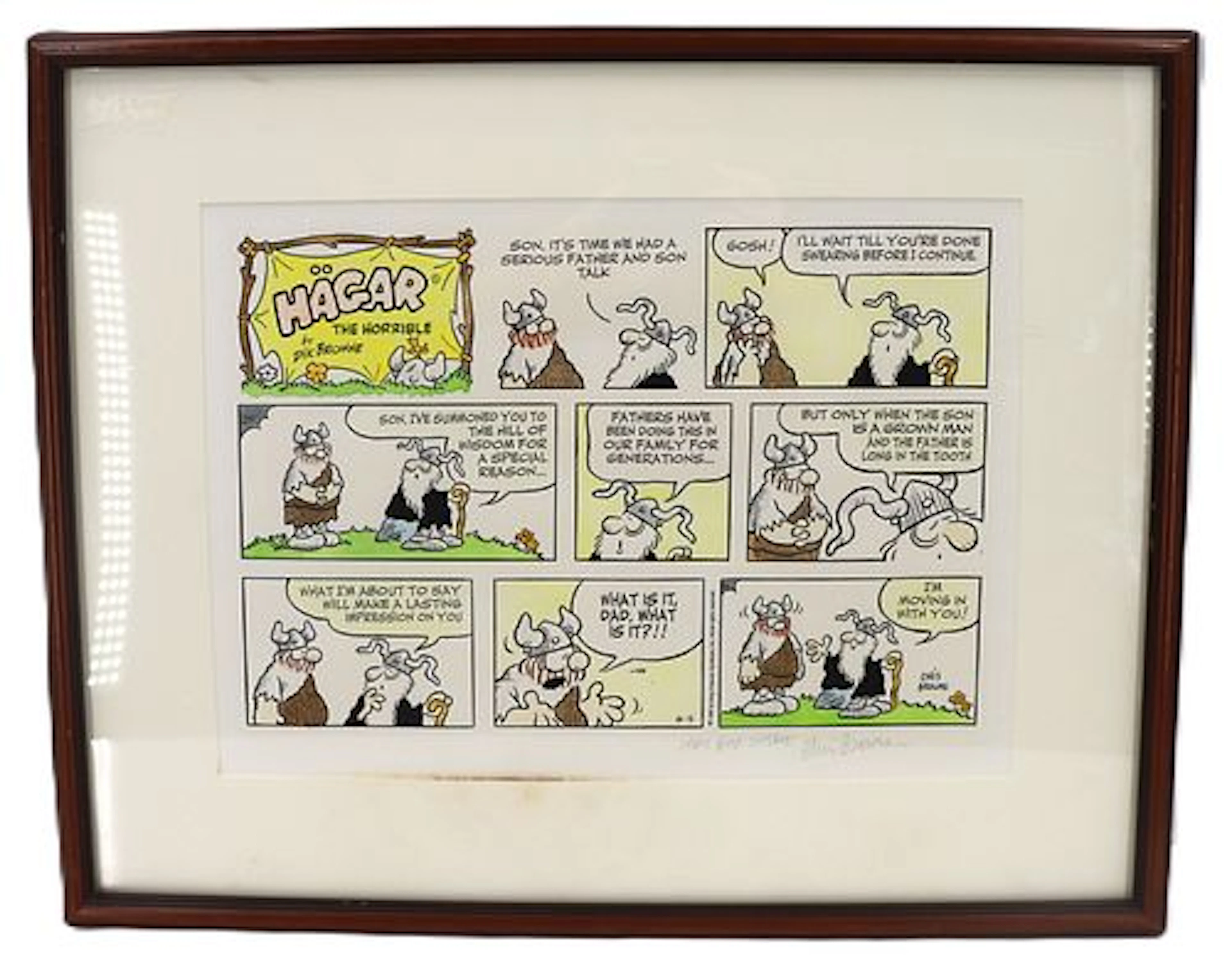 Chris Browne (1953-2023) American, Hand Colored Production Proof "Hagar