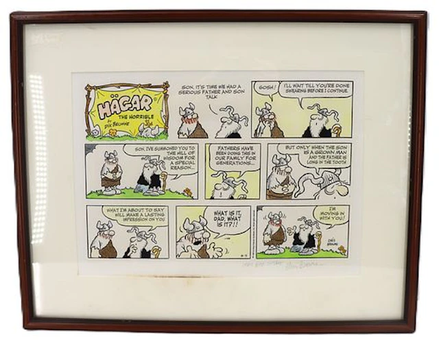 Chris Browne (1953-2023) American, Hand Colored Production Proof "Hagar