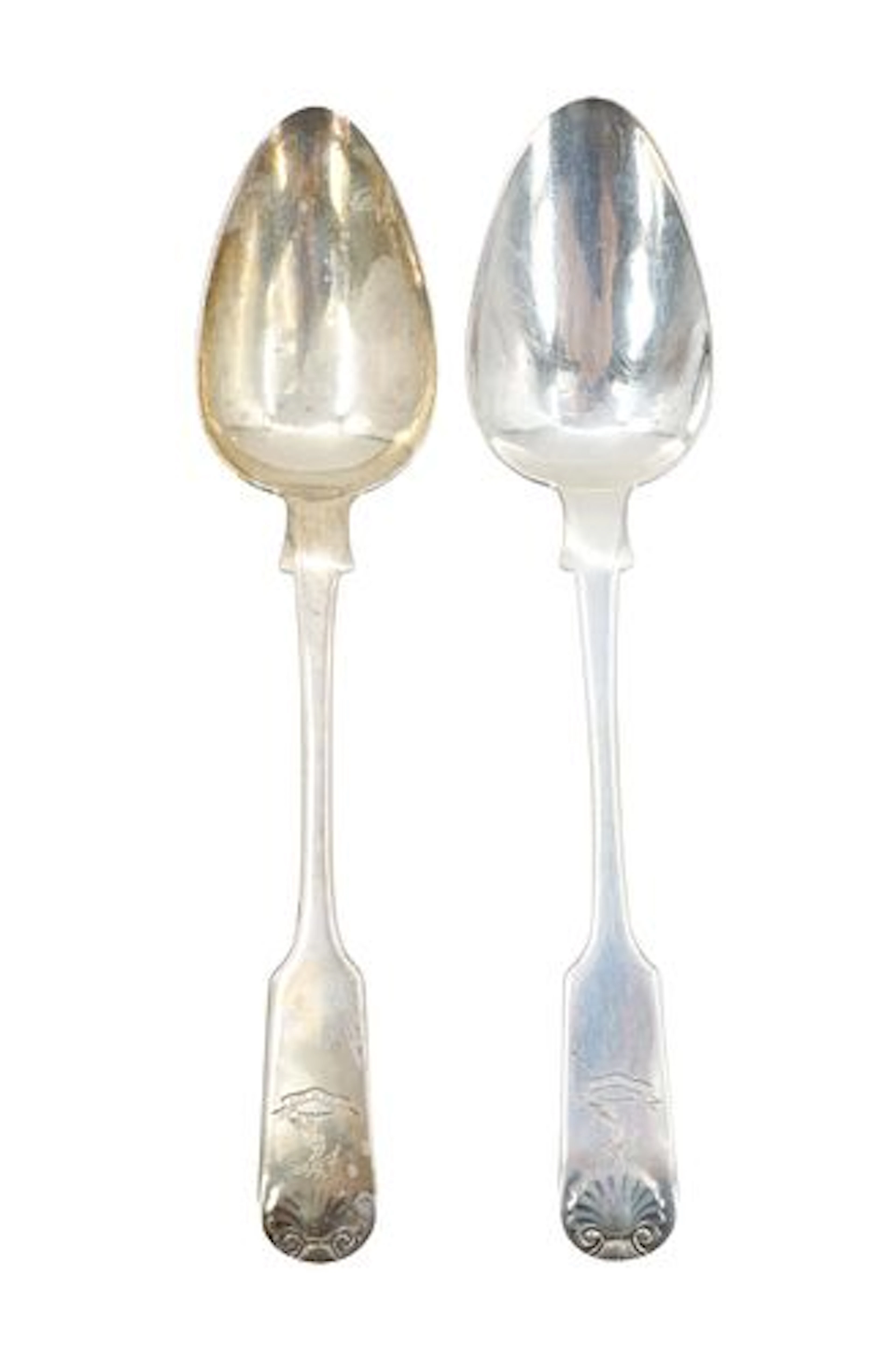 Michael Septimus Brown (1818-1886) Canadian, (2) Sterling Silver Heraldic