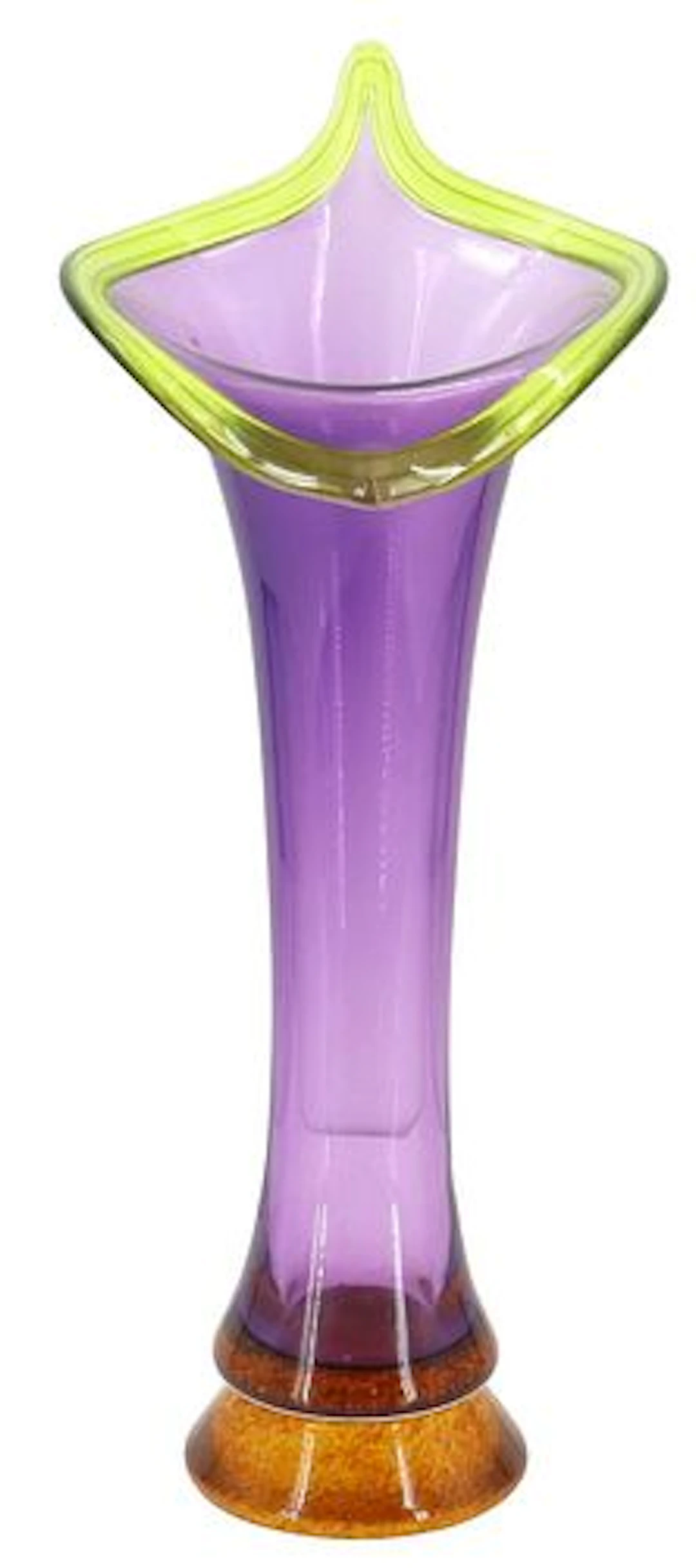 Young & Constantin Abstract Art Glass Vase