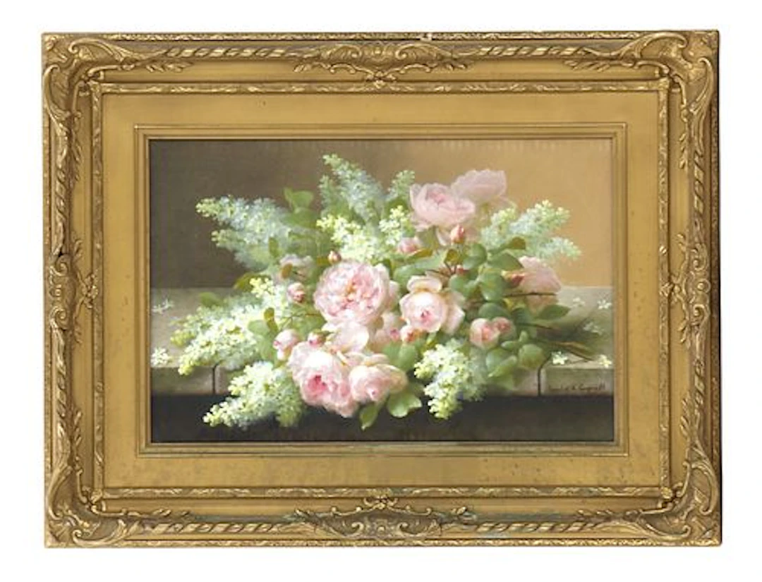 Raoul Maucherat (1973-1911) French, Oil on Canvas Floral Still Life
