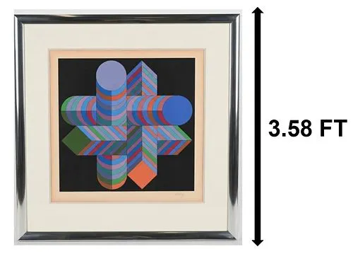 Victor Vasarely (1906-1997) Hungarian/French, Op Art Signed Serigraph "MAKK'S"