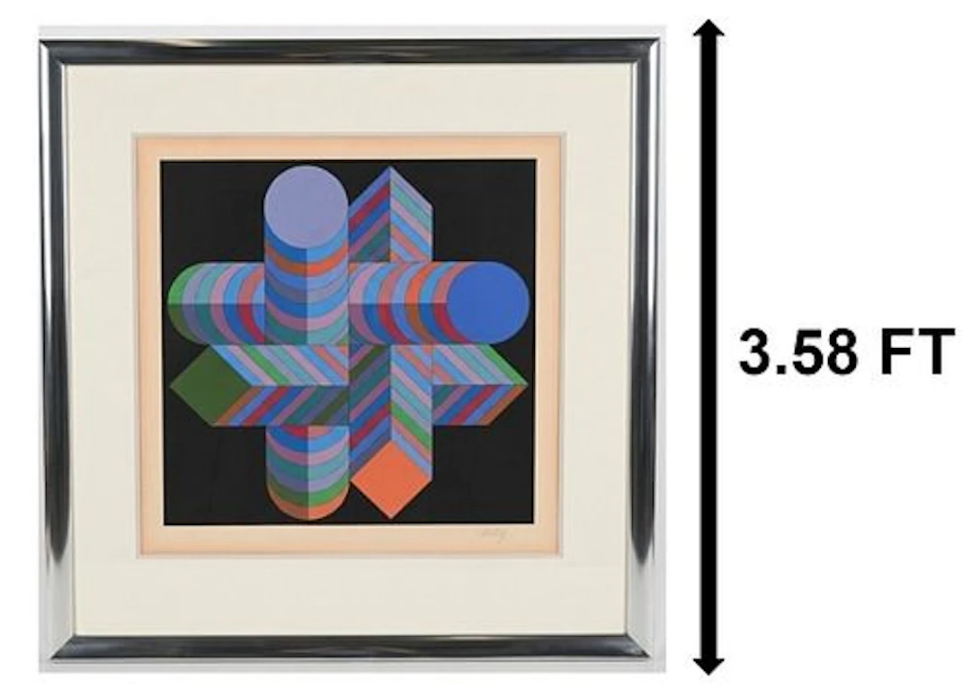 Victor Vasarely (1906-1997) Hungarian/French, Op Art Signed Serigraph "MAKK'S"