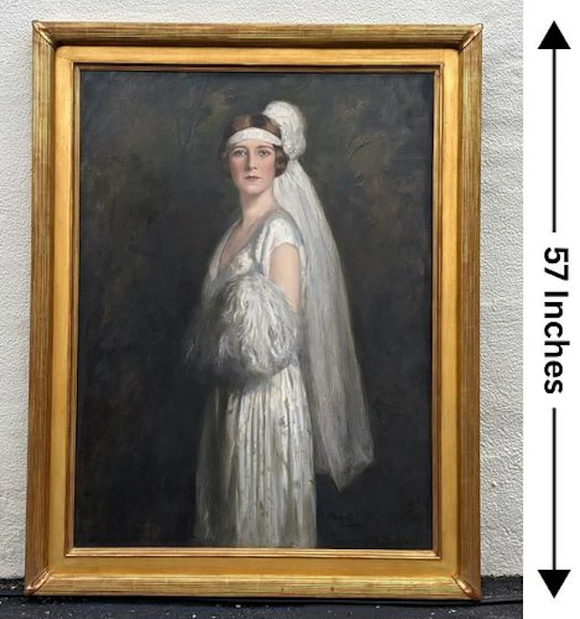Haskell Coffin (1878-1941) American, Oil on Canvas Portrait