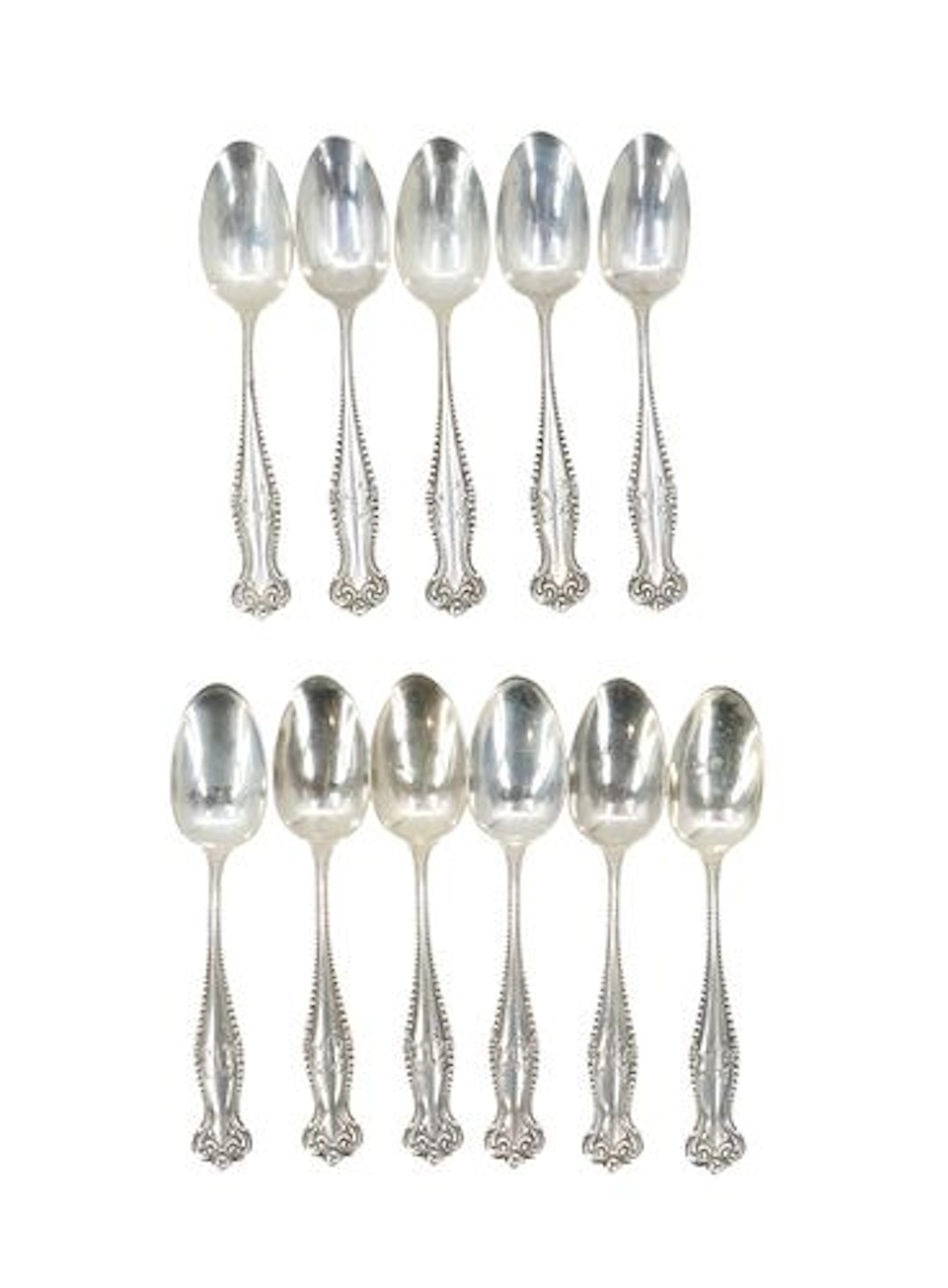 (11) Towle Silversmiths "Canterbury" Pattern Sterling Silver Spoons