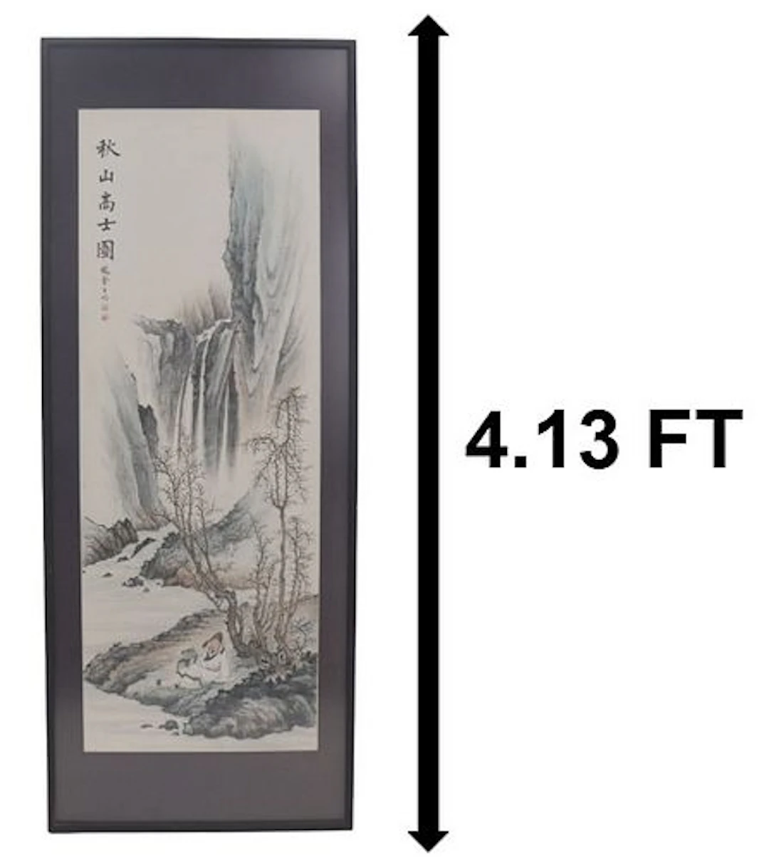 Chinese Shan Shui Silk Hanging Scroll