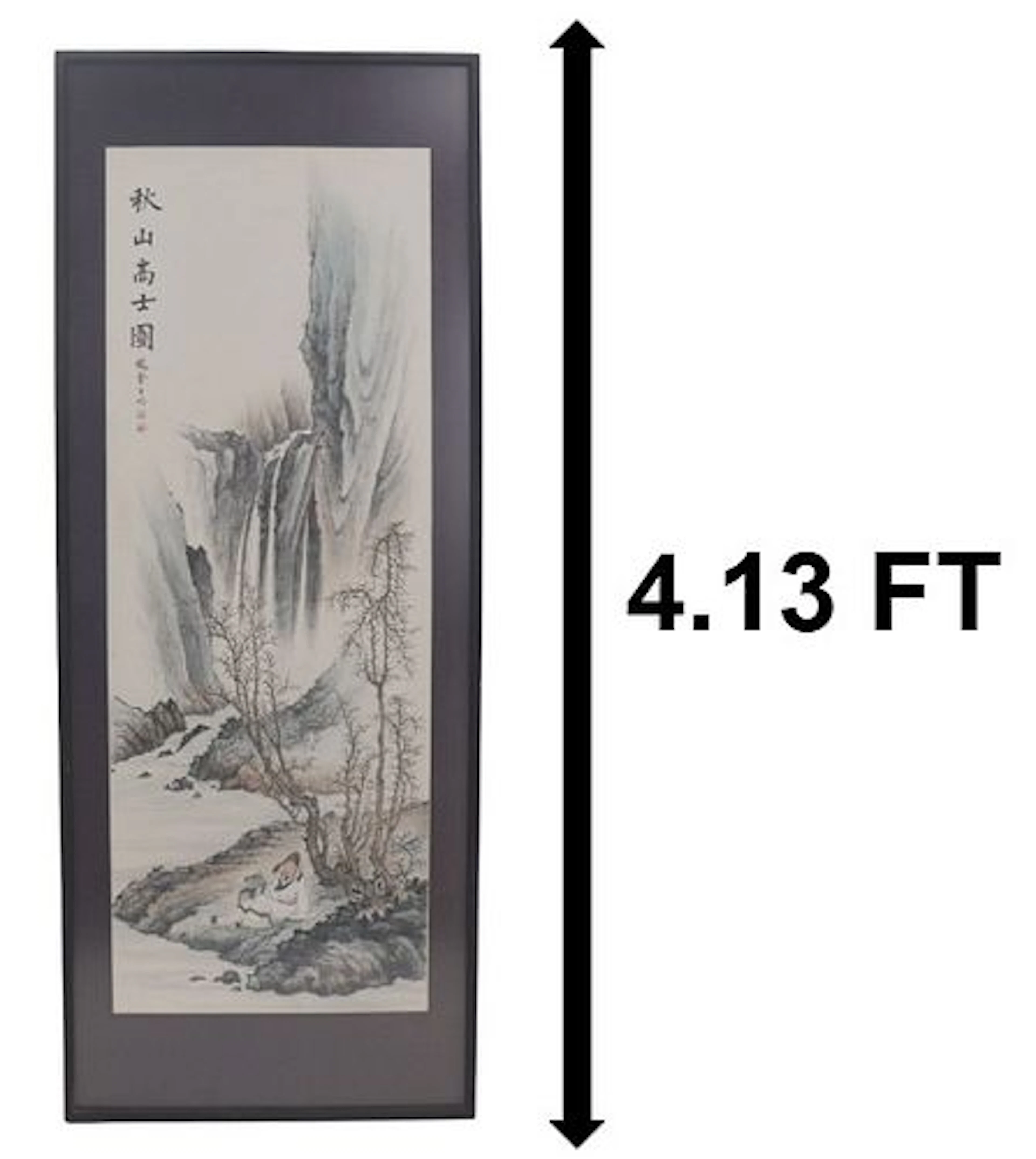 Chinese Shan Shui Silk Hanging Scroll