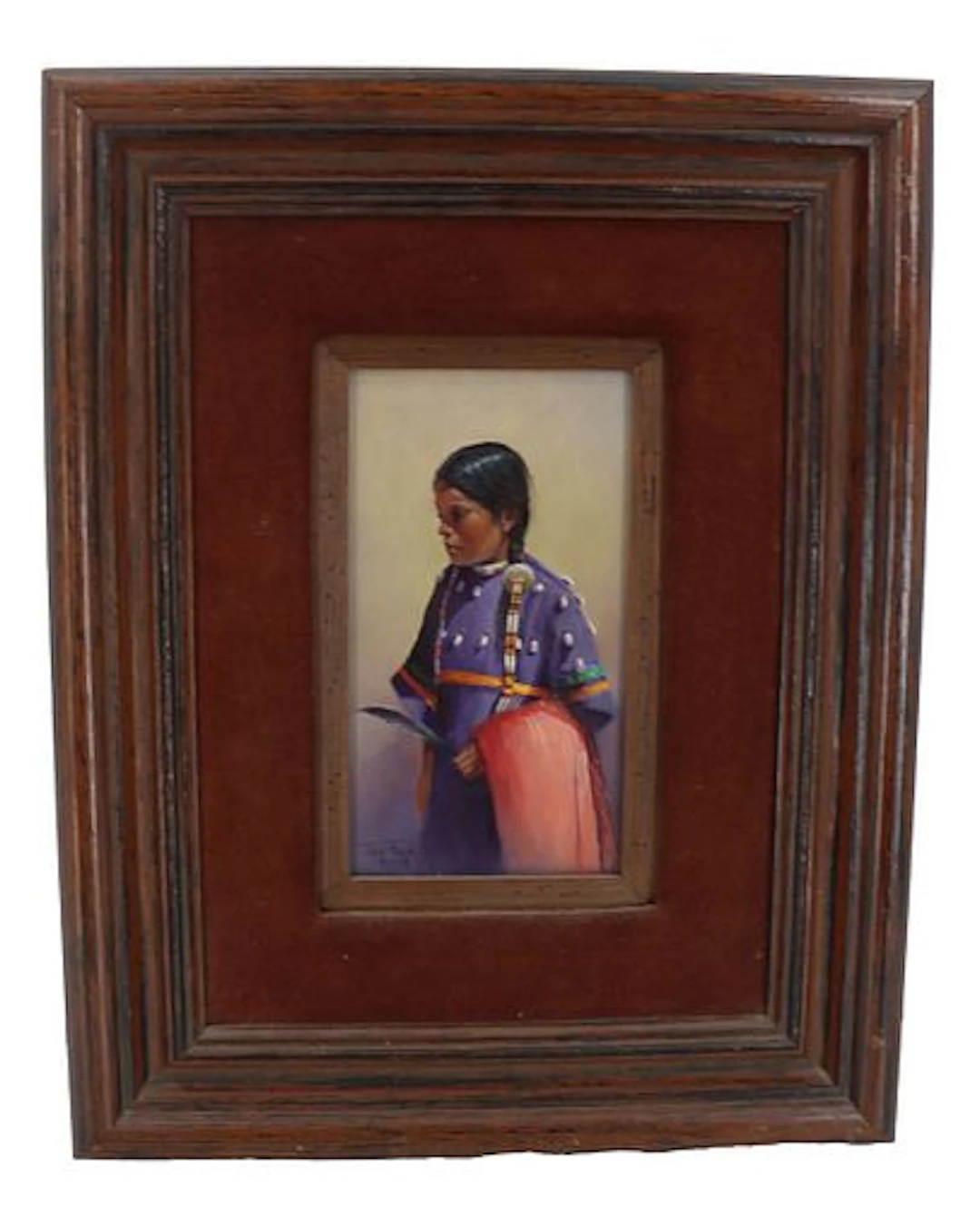Joni Falk (Born 1933) American, Oil on Canvas Figural Portrait of