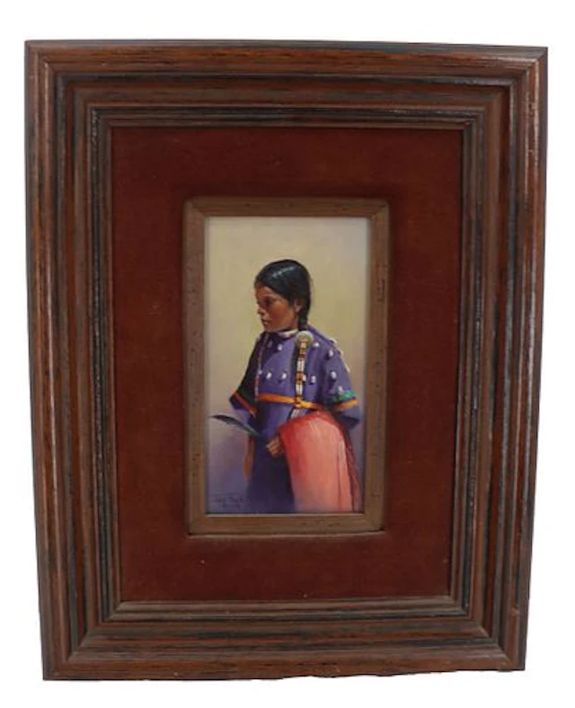 Joni Falk (Born 1933) American, Oil on Canvas Figural Portrait of