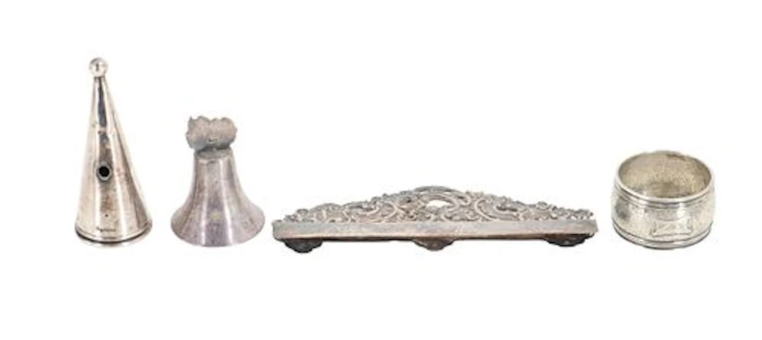 (4) Sterling Silver Table Accessories - 3.815 ozt.