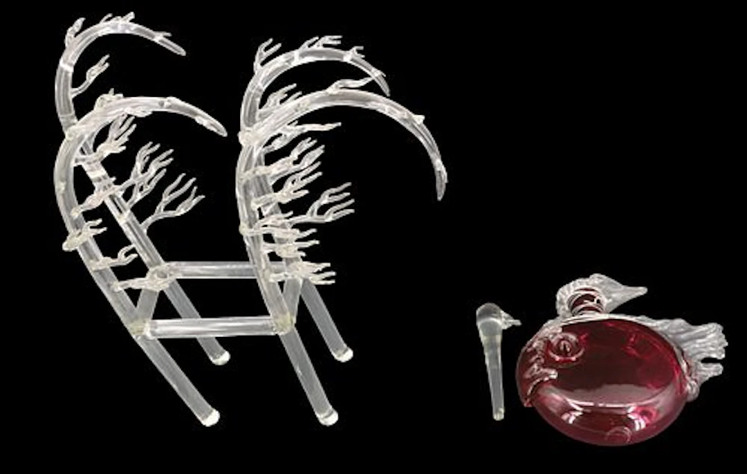 (2) Decorative Glass Items