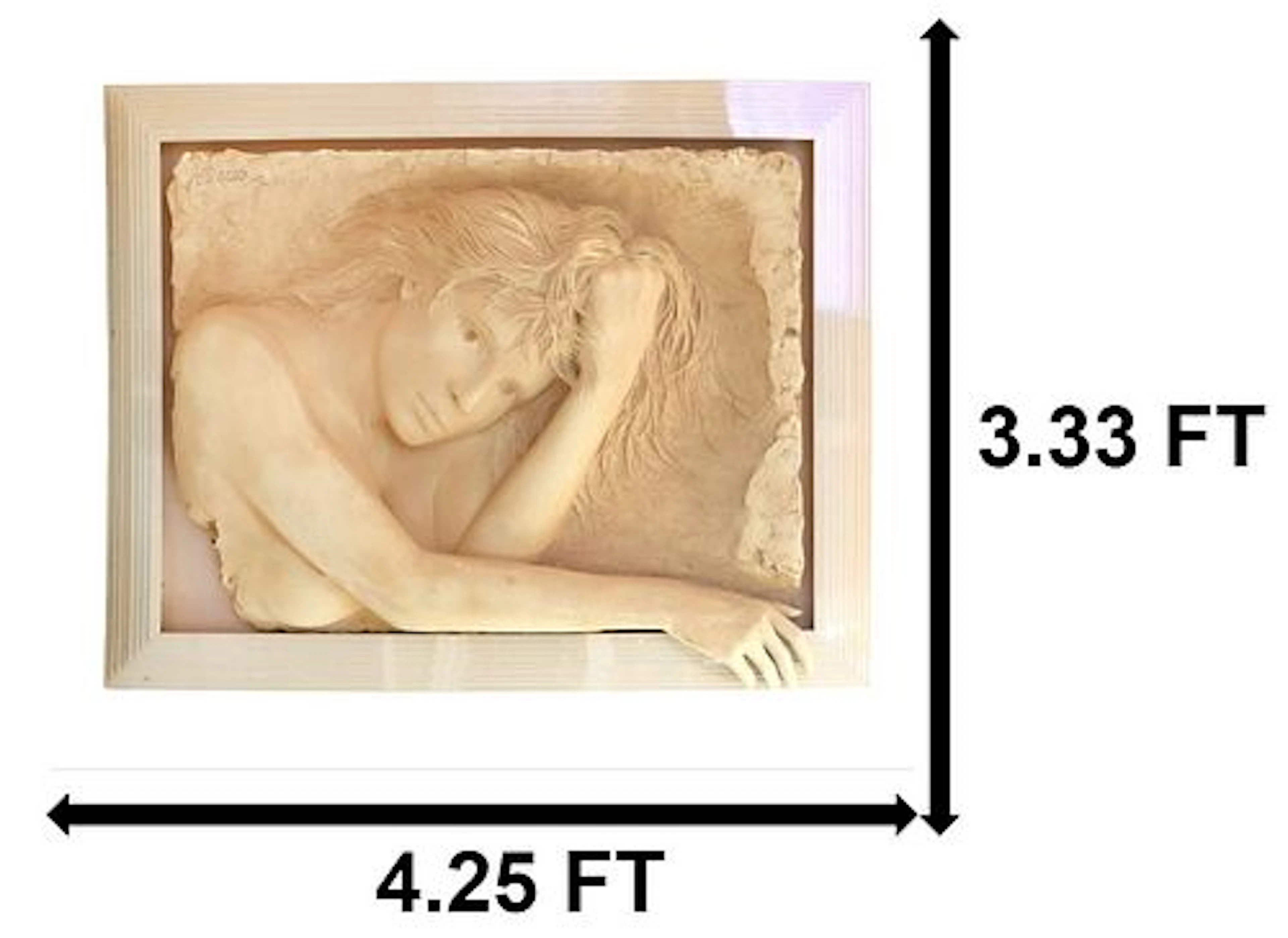 Bill Mack (Born 1944) American, Bonded Sand Figural Wall Relief Sculpture