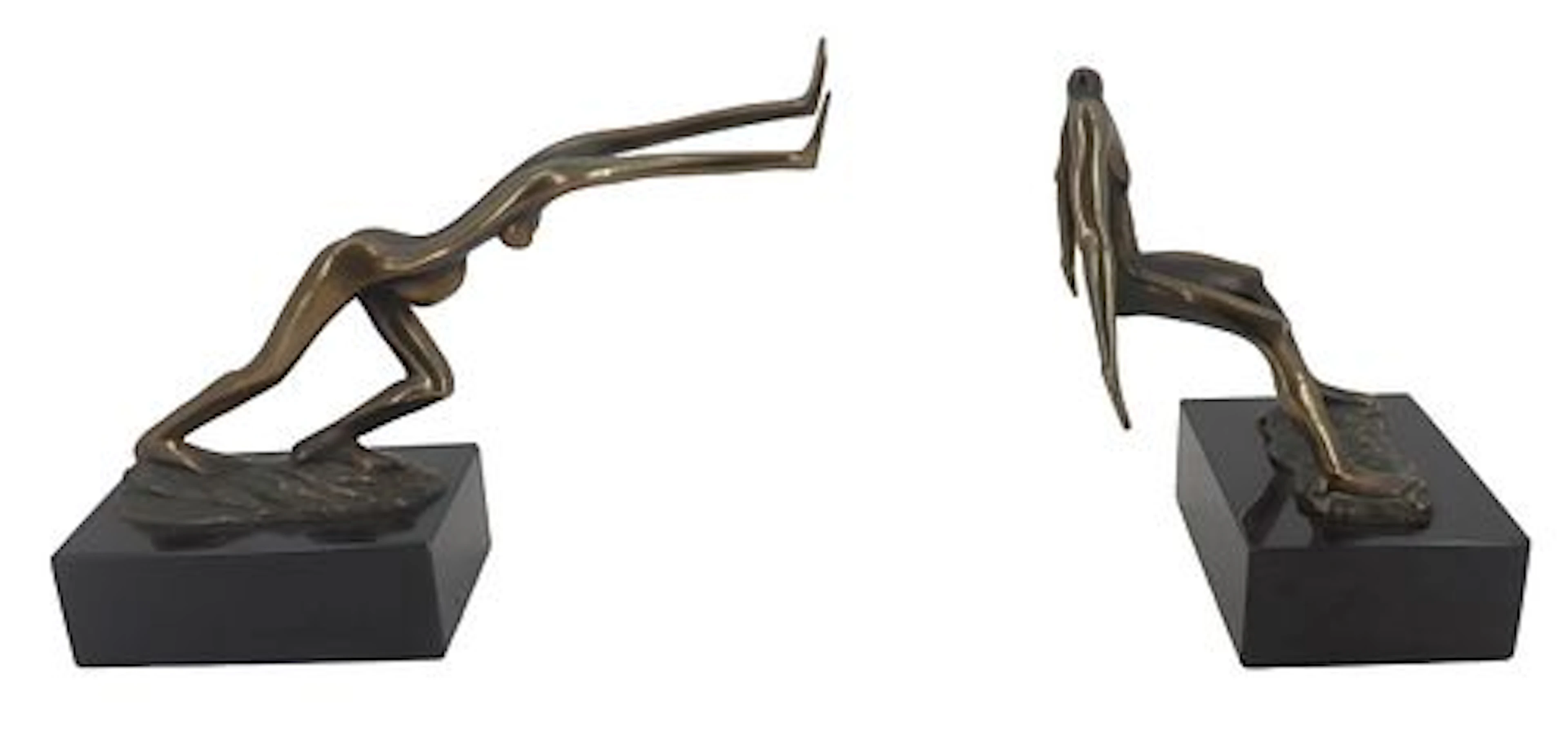 Tom & Bob Bennet Bros. Bronze Abstract Figural Bookends