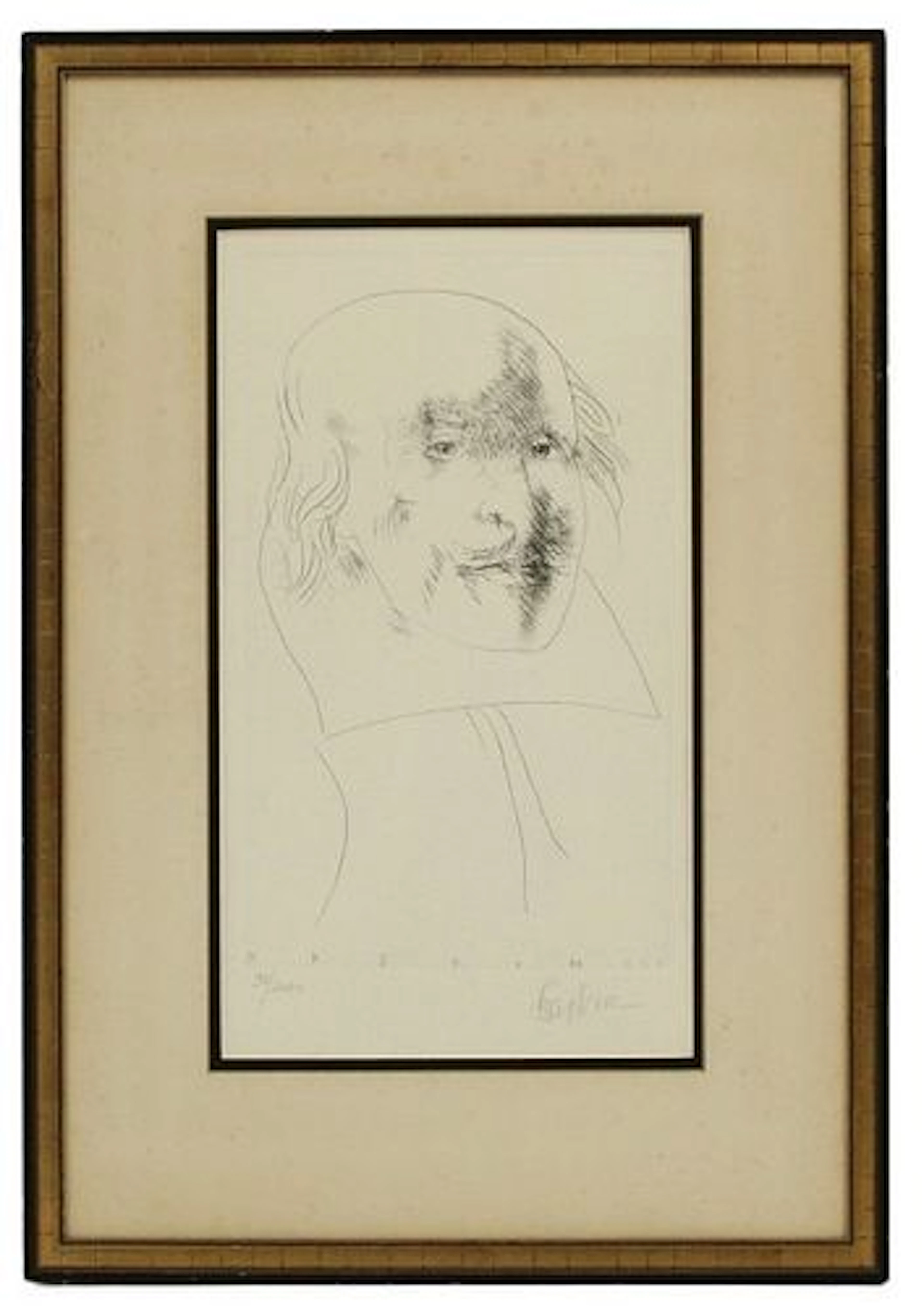 Leonard Baskin (1922-2000) American, Signed and Numbered Etching