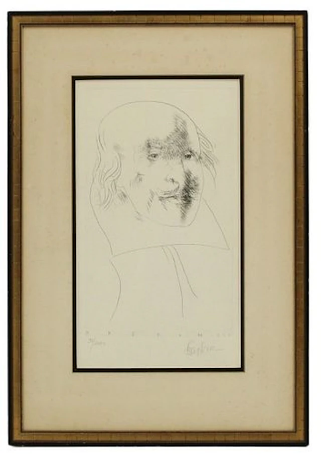 Leonard Baskin (1922-2000) American, Signed and Numbered Etching