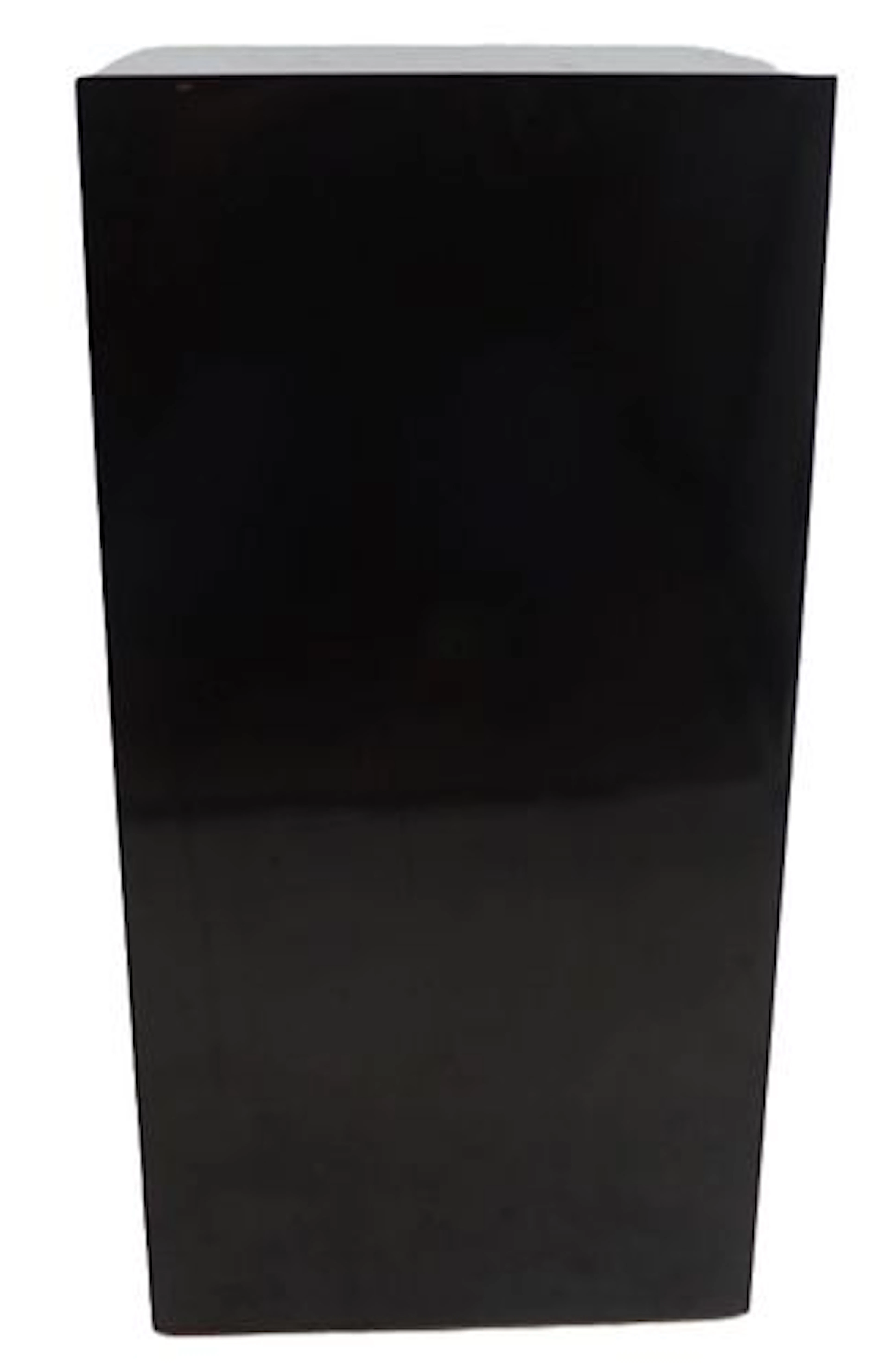 Mid Century Modern Black Lacquered Wood Display Pedestal