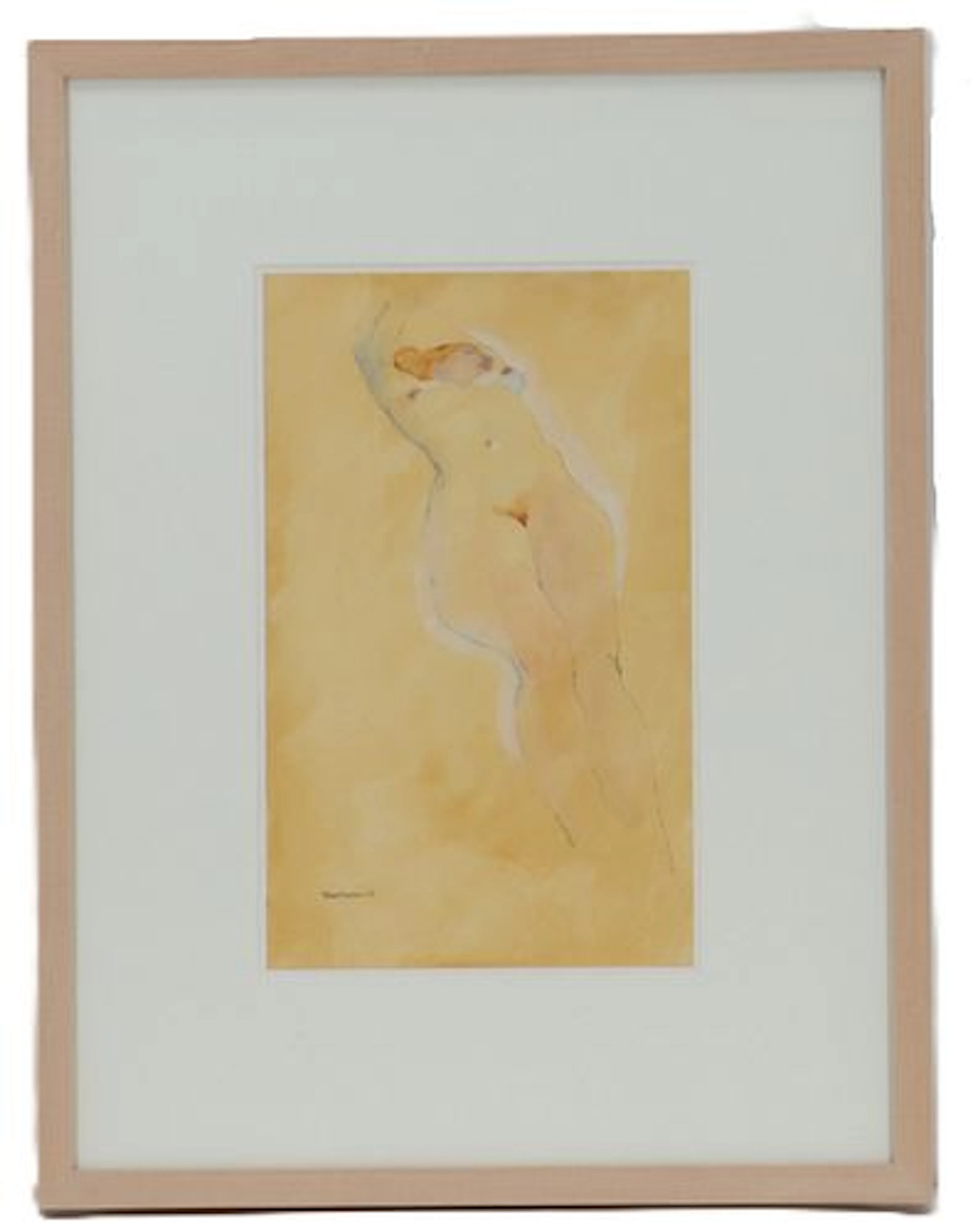 Richard Thomas (20th/21st Century) American, Mixed Media on Paper Nude