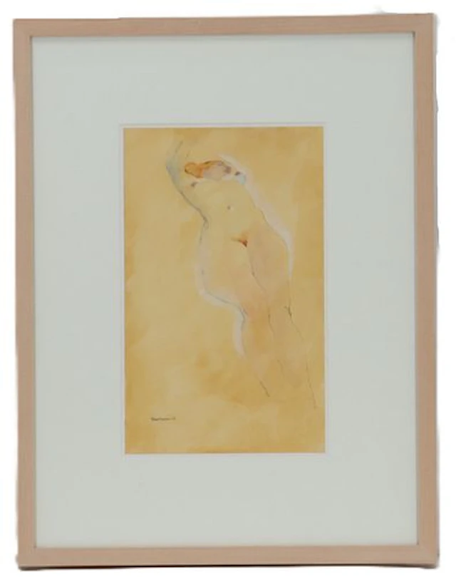 Richard Thomas (20th/21st Century) American, Mixed Media on Paper Nude