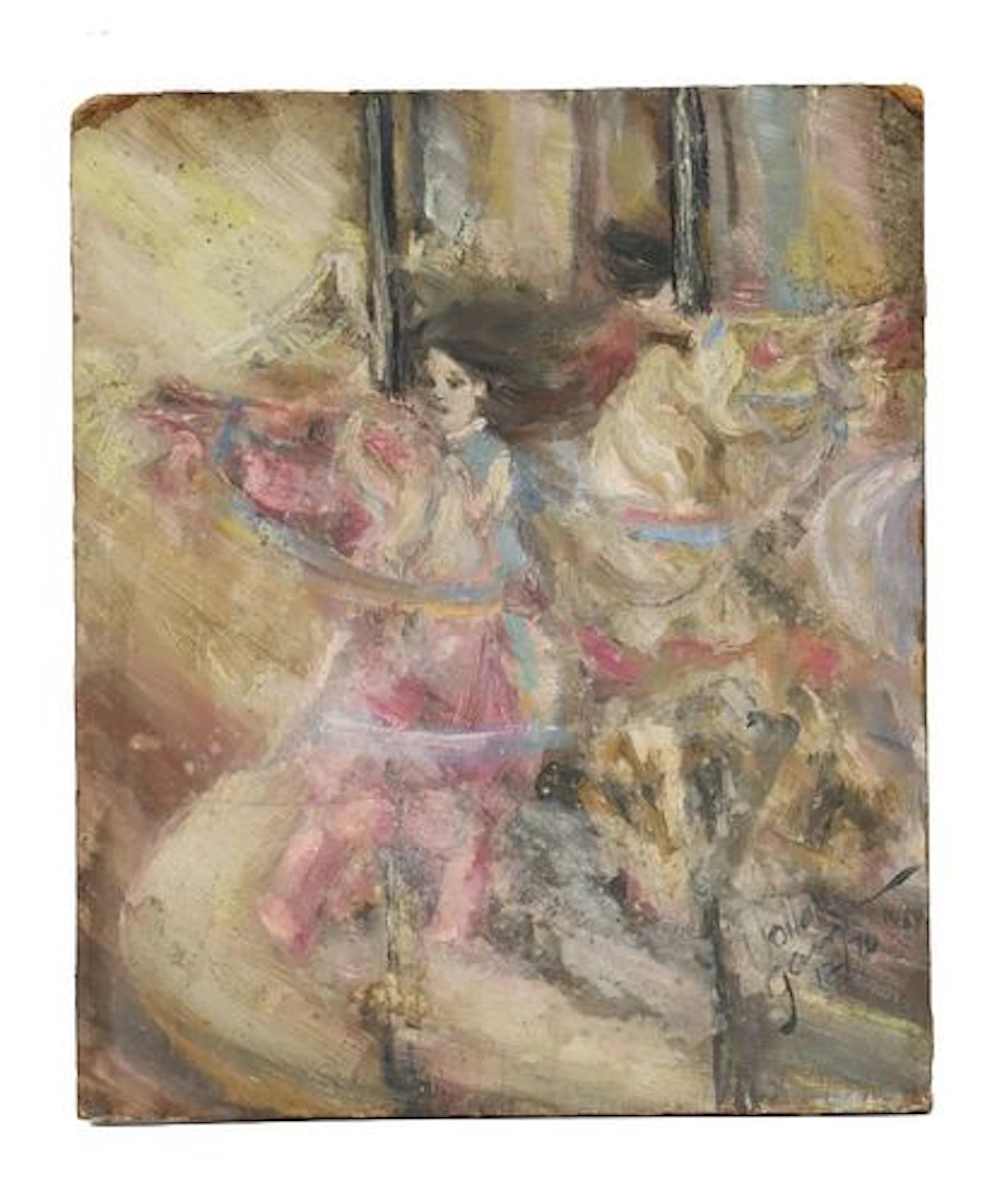 Vollet Gerrard (20th Century) Oil on Board Abstract Impressionist